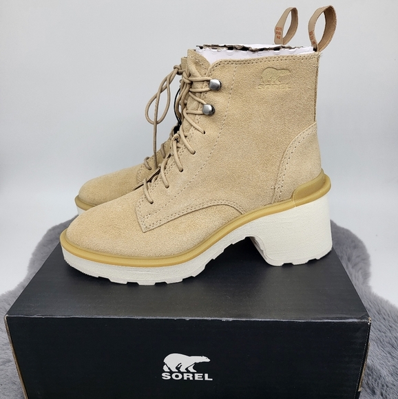 New Sorel Hi-Line Waterproof Lace-Up Boot Women's Size 8 - Picture 1 of 7